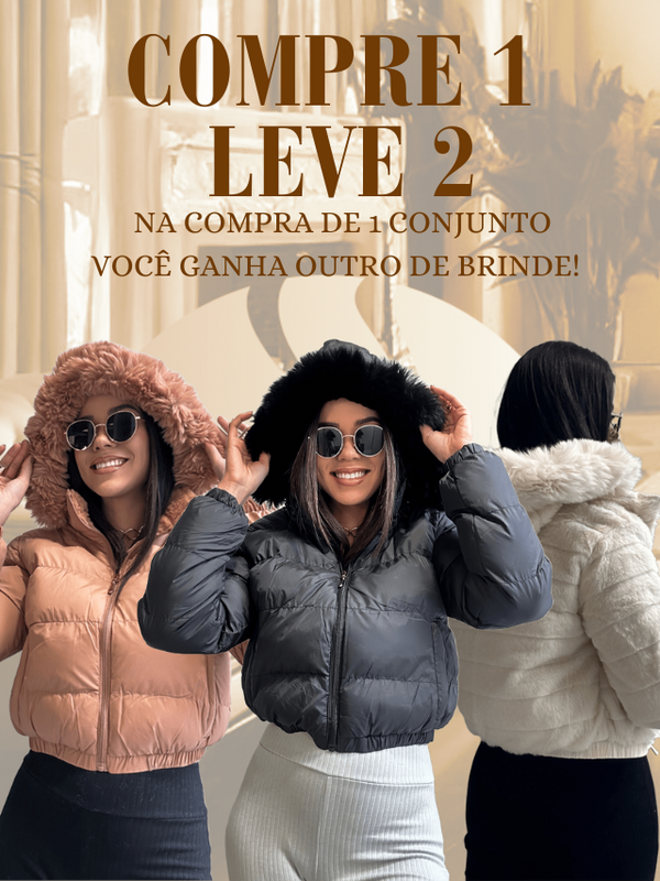Jaqueta Puffer Dupla Face [COMPRE 1 LEVE 2]